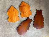Carved Door Plate - Crest w/Leaf