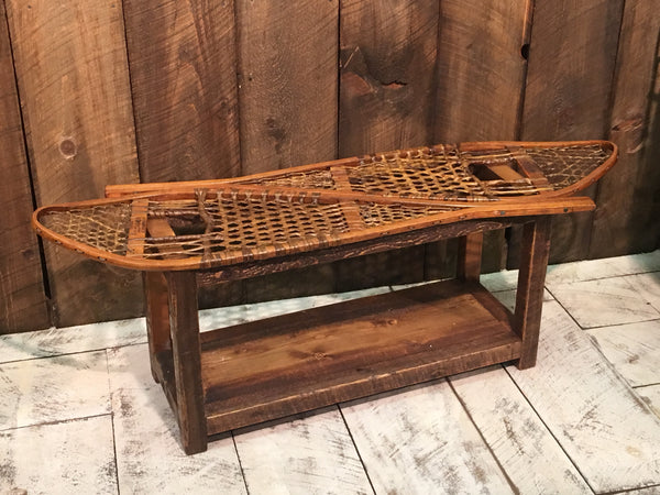 Vintage Snowshoe Coffee Table - Bench